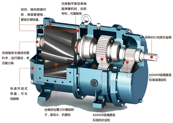 羅德凸輪轉子泵立體剖面圖20160818