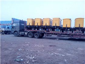 準備發往黑龍江某農場的移動泵車