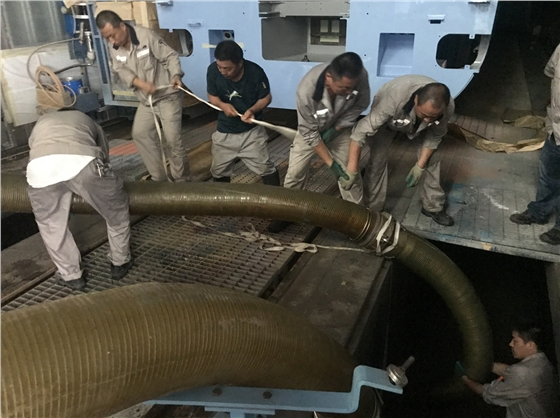 大流量轉子泵移動泵車助力龐巴迪廠區排水